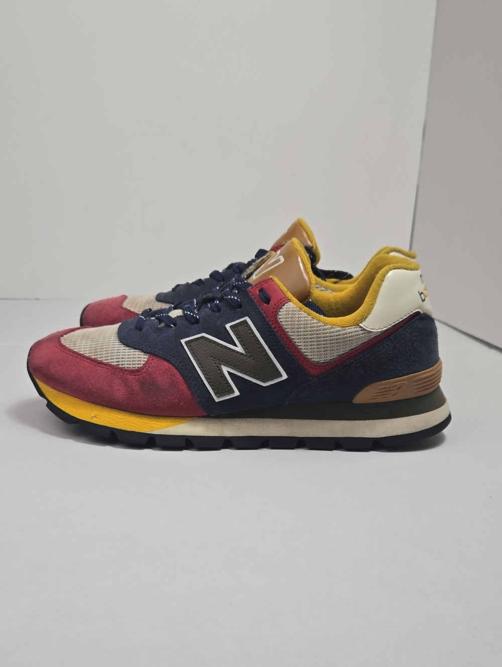 Size 10.5 - New Balance 574 Multicolor Running Workout Gym Men Sneaker